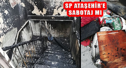 Saadet Partisi Ataşehir İlçe Binasında Yangın