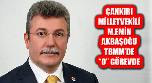 Çankırı Milletvekili M.Emin Akbaşoğlu Ak Parti Grup Başkanvekili