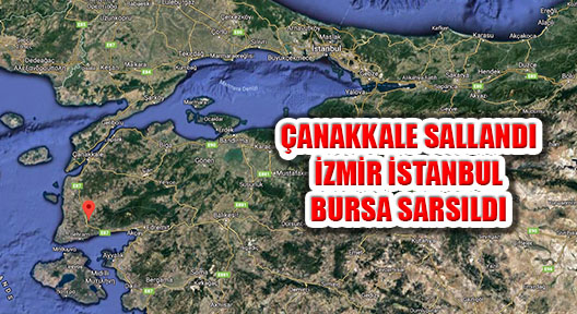 Çanakkale Ayvacık Sallandı İzmir ve İstanbul’da Hissedildi
