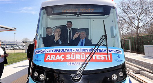 Eminönü – Alibeyköy Tramvay Hattı’nda Test Sürüşü