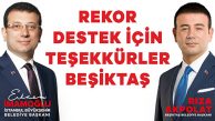 Beşiktaş’tan Ekrem İmamoğlu’na Yüzde 83,9 İle Rekor Destek