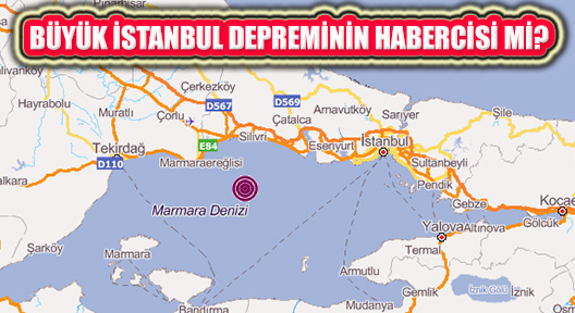 İstanbul’da Silvri Açığı Marmara Denizi Merkezli Deprem