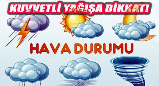 Marmara’nın Batısında Kuvvetli Sağanak Yağışa Dikkat!