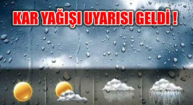 Meteorolojiden İstanbul Dahil Kar Yağışı Uyarısı Geldi