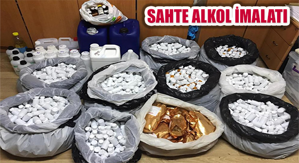 Ataşehir İçerenköy’de ‘Sahte Alkol İmalatı’ Operasyonu