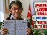 10 Yaşındaki Elanur Akıncı Uluslararası Matematik Yarışması Birincisi