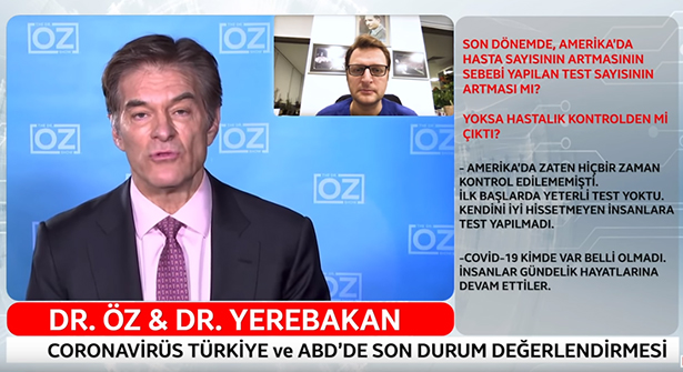 Dr. Öz ve Dr. Yerebakan Yanıtlıyor: Türkiye ve ABD’de Coronavirüs