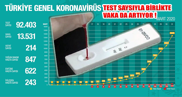 Kovid Testi Arttıkça Koronavirüslü Vaka Sayısı Artıyor