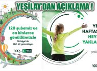 Yeşilay Ataşehir Şubesi 100’üncü Yıl Etkinliklerini İptal Etti