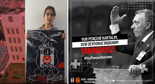 Beşiktaş Başkanı Ahmet Nur Çebi’ye Moral Videosu