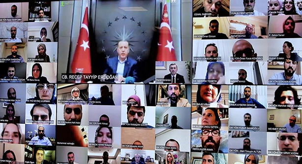 Ak Parti, Genel Merkezden Video Konferansla Bayramlaştı
