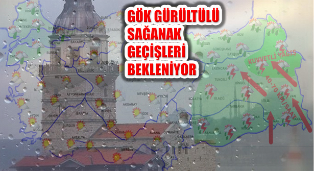 Marmara’da Gök Gürültülü Sağanak Geçişleri Bekleniyor