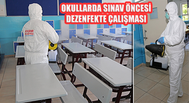 Ataşehir’de Okullar LGS Öncesi Dezenfekte Edildi