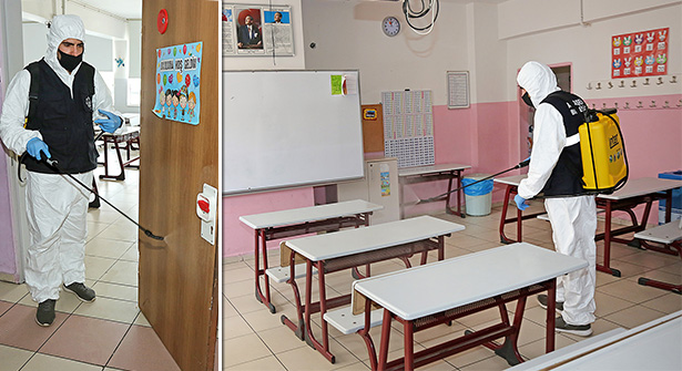 YKS Öncesi Ataşehir’deki Salgına Karşı Okullar İlaçlandı