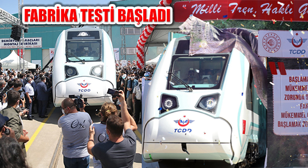 Türkiye’nin İlk Yerli Elektrikli Treni Raylara İndi