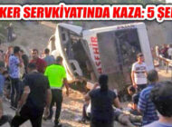 Mersin’de Asker Sevkiyatı Otobüsü Kazası: 5 Asker Şehit
