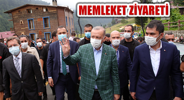 Rize’de Toplu Açılış Yapan Erdoğan, Ayder Yaylası’nı Ziyaret etti