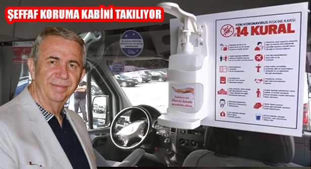 Ankara’da Taksi, Dolmuş, Otobüs ve Servislerde Şeffaf Panel