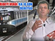 Sefere Başlayan Mecidiyeköy-Mahmutbey Metrosu 10 Gün Ücretsiz