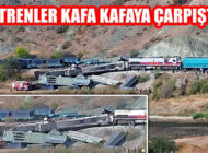 Ankara’da İki Yük Tren Kafa Kafaya Çarpıştı