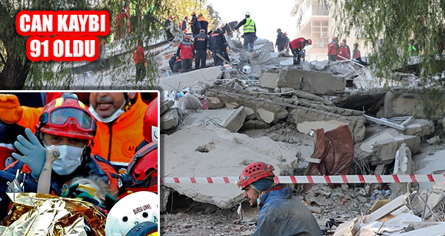Mucizelerin Yaşandığı İzmir Depreminde Can Kaybı 91 Oldu