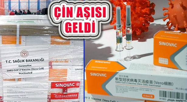 Çinli Covid-19 Aşısı CoronaVac Türkiye’ye Geldi