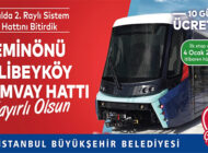 İstanbullulara Yeni Yıl Hediyesi Yeni Tramvay