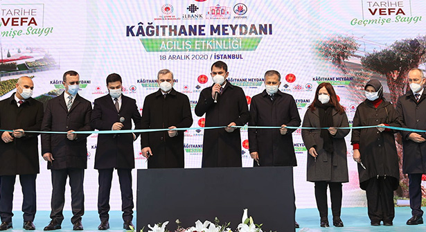 Yeniden Düzenlenen  Kâğıthane Meydanı Törenle Açıldı