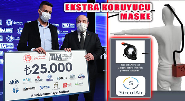 ‘Sirculair Maske’yle  Sağlık Çalışanları Rahat Bir Nefes Alacak