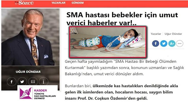 Uğur Dündar SMA’lı Bebekleri Sözcü Gazetesine Taşıdı!