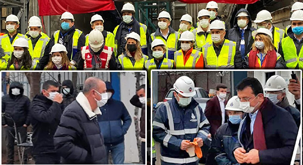 İmamoğlu ve CHP Yöneticileri Ataşehir’de Metro Çalışmalarını İnceledi