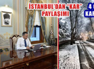 Valisi Ali Yerlikaya, İstanbul’da “İlk Kar” Paylaşımı Yaptı