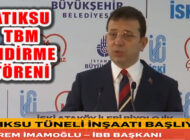 İBB Başkanı İmamoğlu, Ataköy Atıksu Tüneli İnşaatını Başlatıyor