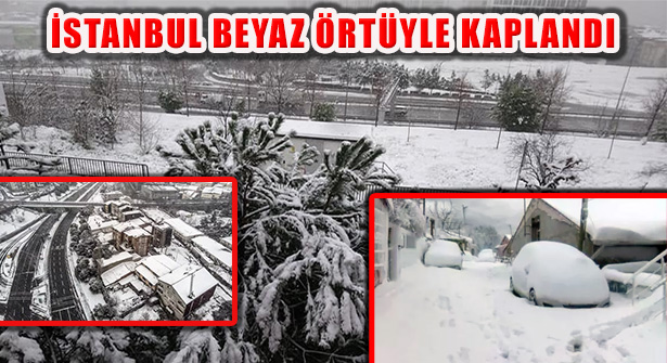 İstanbul Beklenen Kar Yağışının Gelmesiyle Beyaz Örtüyle Kaplandı