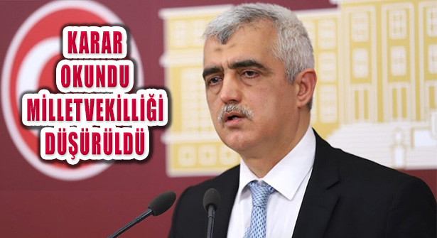 HDP’li Ömer Faruk Gergerlioğlu’nun Milletvekilliği Düştü