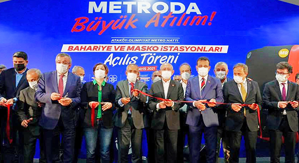 Ataköy-Olimpiyat Metro Hattı ‘Masko-Bahariye’ İstasyonları Açıldı