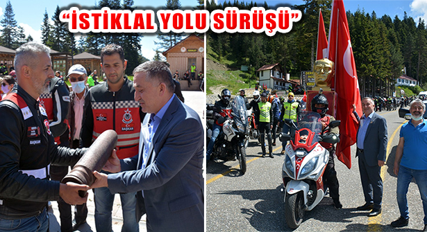 Ilgaz Derbent’e 250 Motosikletle ‘İstiklal Sürüşü’ Çıkartması