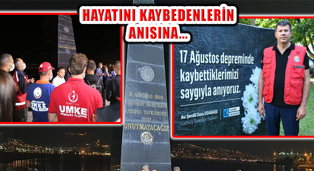17 Ağustos 1999 Marmara Depremi Anma Etkinlikleri Düzenlendi