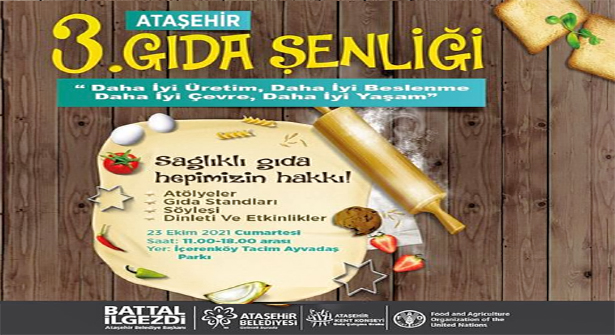 İçerenköy’de 3. Ataşehir Gıda Şenliği Düzenleniyor
