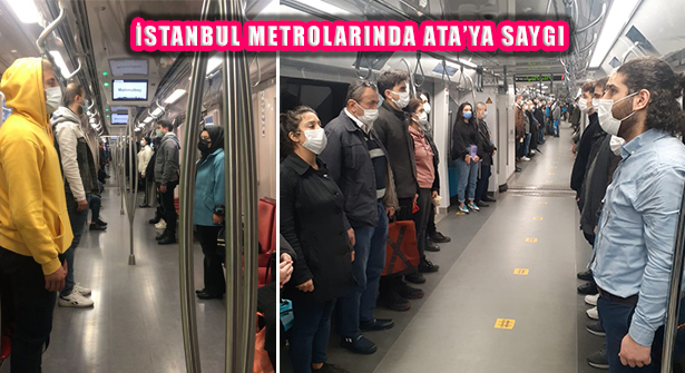 ATA’ya Metrolarda 55 Bin Kişilik Saygı Duruşu