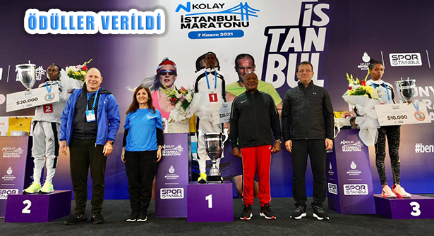 Kıtalararası Koşulan ‘Uluslararası İstanbul Maratonu’ ödülleri Verildi