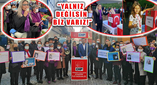‘CHP Ataşehir Kadınları’ ‘Dünya Kadın Hakları Günü’ Açıklaması