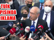 Kılıçdaroğlu, Devlet Kurumu TÜİK’in Kapısında Basın Açıklaması Yaptı