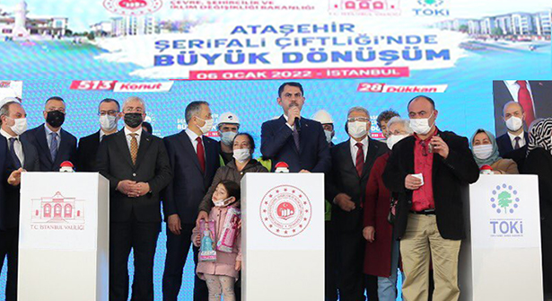 TOKİ Ataşehir İmar İskan Kentsel Dönüşüm Projesi Temeli Atıldı