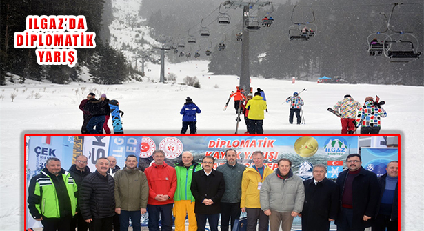 Ilgaz Yıldıztepe’de Uluslararası Diplomatik Kayak Yarışı Düzenlendi