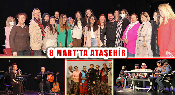 Kadınlar 8 Mart İçin Ataşehir’de Bir Araya Geldi