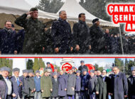 İstanbul’daki Törenle Çanakkale Şehitleri Kar Altında Anıldı