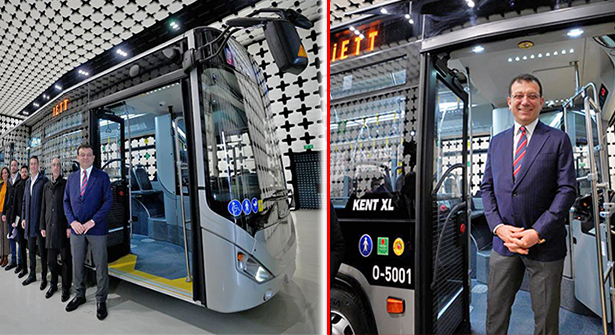 İmamoğlu, Öz Kaynakla Alınan Kentin Yeni Metrobüs Aracını Test Etti