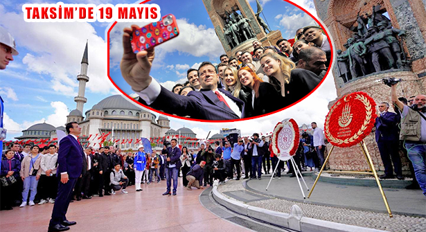 İstanbul’da 19 Mayıs Kutlaması Taksim Cumhuriyet Anıtı’nda Başladı