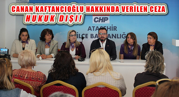 CHP Ataşehir Kadın Kolları’ndan Eş Zamanlı Basın Açıklaması